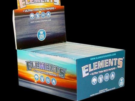 Elements Kingsize Ultra Thin Rolling Papers - 50 Pack Online Hot Sale