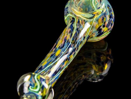 Lily Pad Marble Fumed Hand Pipe For Discount