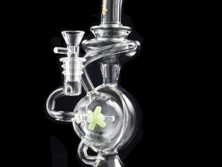 Sesh Supply  Prometheus  Spinning Windmill Perc Hemisphere Recycler Bong For Sale