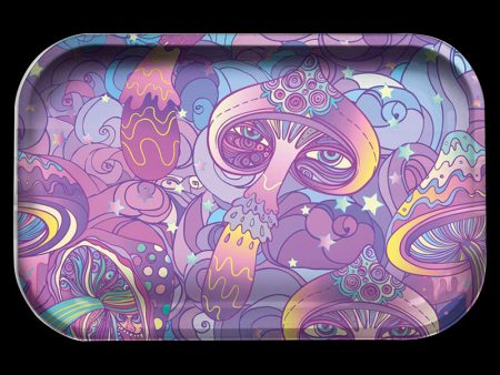 Pulsar  Melting Shrooms V2  Metal Rolling Tray For Cheap