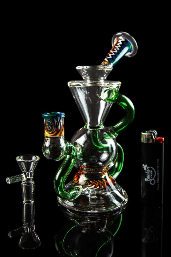 The  Silent Klein  Recycler With Inline Perc & Wig Wag Accents Online