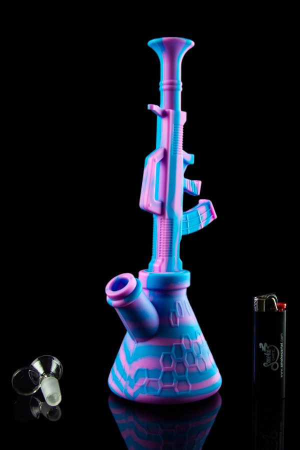 The  Machine Gun  Silicone Water Pipe Online Hot Sale