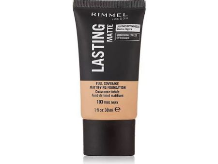 RIMMEL LASTING MATTE FOUNDATION - 103 True Ivory on Sale