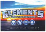 Elements Ultra Thin 1 1 2  Rice Rolling Papers - 25 Pack on Sale