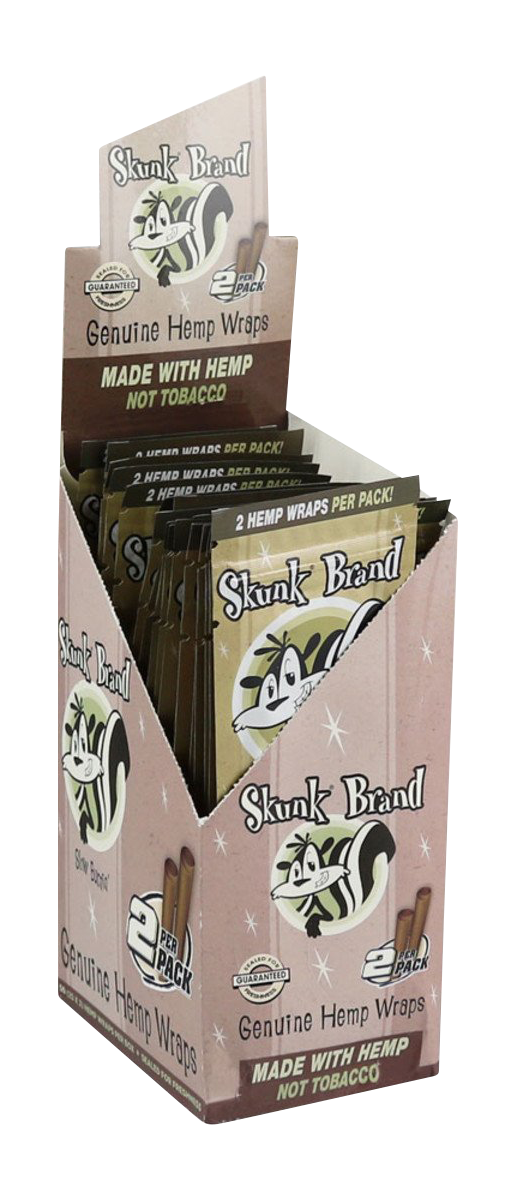 Skunk Slow Burning Hemp Blunt Wrap - 24 Pack For Cheap