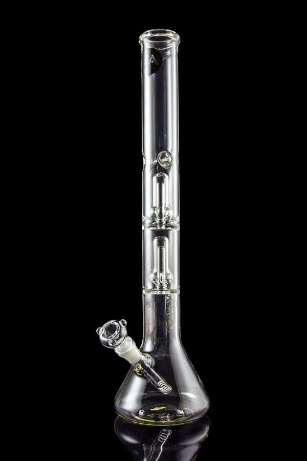 LA Pipes 5mm Thick Beaker Water Pipe with Showerhead Perc on Sale