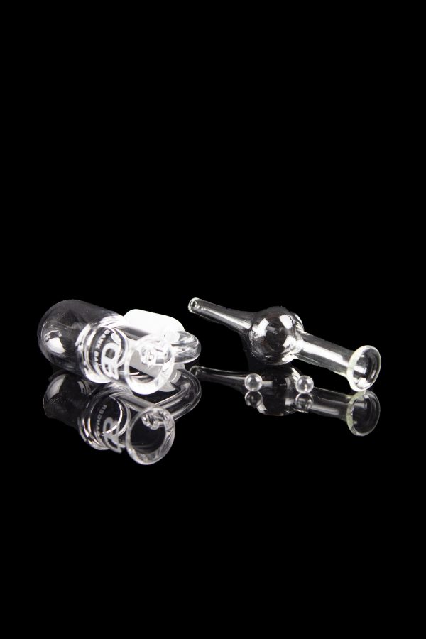 14.5mm Super Tall and Skinny Round Bottom Quartz Banger and Carb Cap Set For Cheap