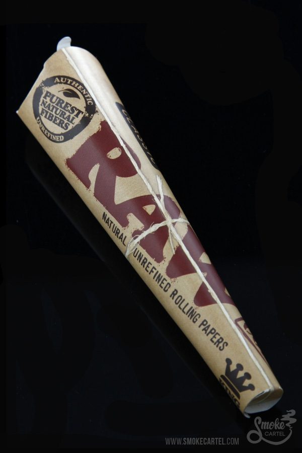 RAW Unrefined King Size Natural Prerolled Cones Hot on Sale