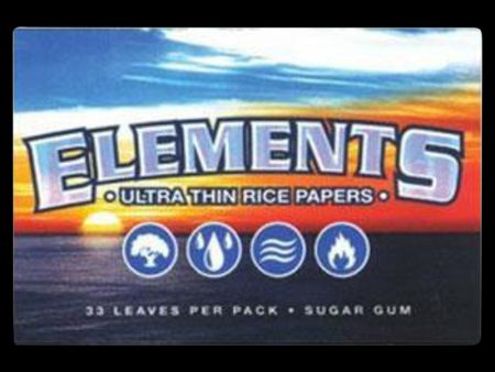 Elements Ultra Thin 1 1 2  Rice Rolling Papers - 25 Pack on Sale