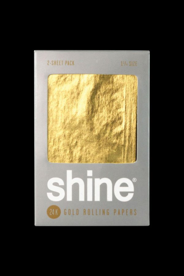 Shine 24K Gold 1 1 4 Rolling Papers - 2 Pack Online