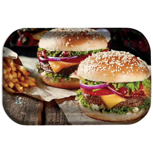 Pulsar  Burger World  Large Metal Rolling Tray Supply