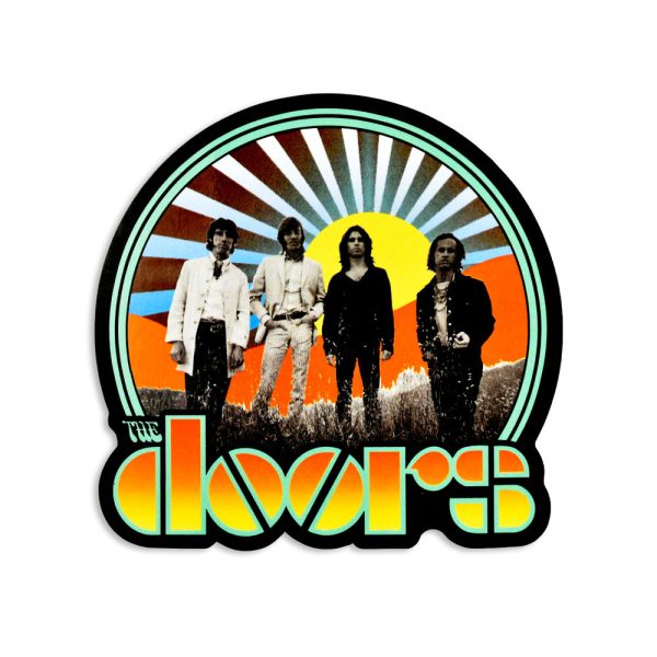 The Doors Waiting for the Sun Homage Sticker For Sale