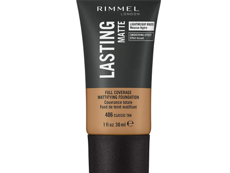 RIMMEL LASTING MATTE FOUNDATION - 406 Classic Tan Online now