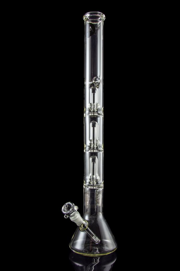 LA Pipes 5mm Thick Beaker Water Pipe with Showerhead Perc on Sale