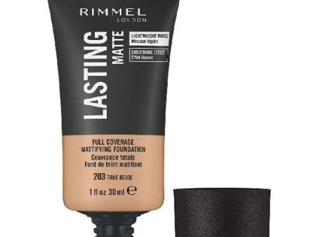 RIMMEL LASTING MATTE FOUNDATION - 203 True Beige on Sale