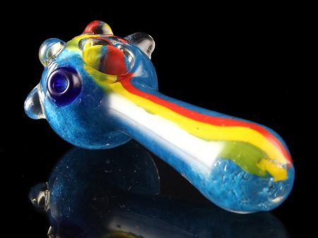 Glassheads  Rainbow Ripper  Spoon with Marble Head For Cheap