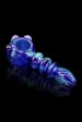 LA Pipes Solid Blue Dichro Maria Ringed Spoon - Andromeda Online Hot Sale