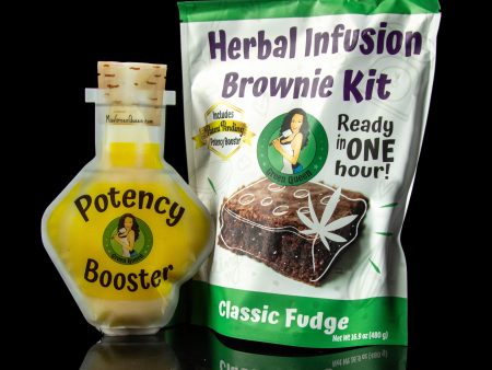 Green Queen Herbal Infusion Brownie Kit with Potency Booster Online now