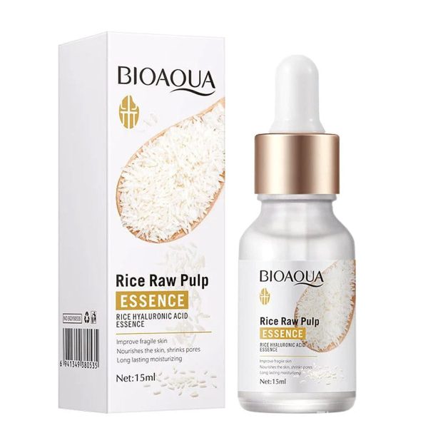 BIOAQUA Rice Serum natural moisturizing anti aging skin care face 15ml Discount