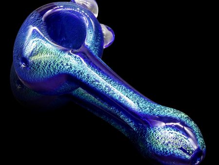 LA Pipes Solid Blue Dichro Spoon - Blue Dream Supply