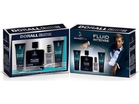 Dorall Fluid Intense EDT Men 100ml + 15ml + After Shave 50ml + Shower Gel 50ml Online Hot Sale