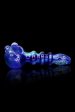 LA Pipes Solid Blue Dichro Maria Ringed Spoon - Andromeda Online Hot Sale