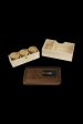 RYOT LOCK-R Box with Walnut Rolling Tray and 3 Storage Jars For Sale