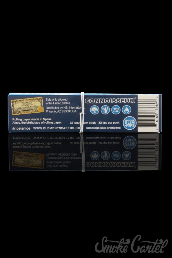 Elements King Size Connoisseur Rolling Papers with Rolling Tips For Cheap