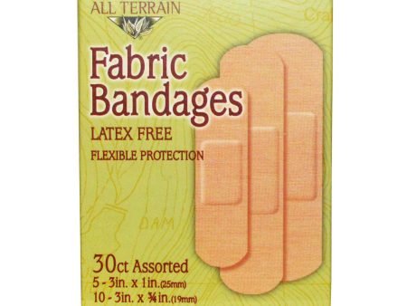 ALL TERRAIN - Fabric Bandages Assorted - 30 Bandages Supply