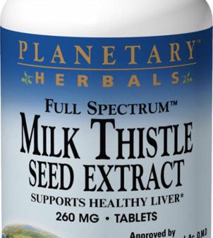 PLANETARY HERBALS - Milk Thistle Seed Extract Full Spectrum 260 mg - 60 Tablets For Discount