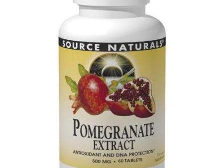 SOURCE NATURALS - Pomegranate Extract 500 mg - 60 Tablets Hot on Sale